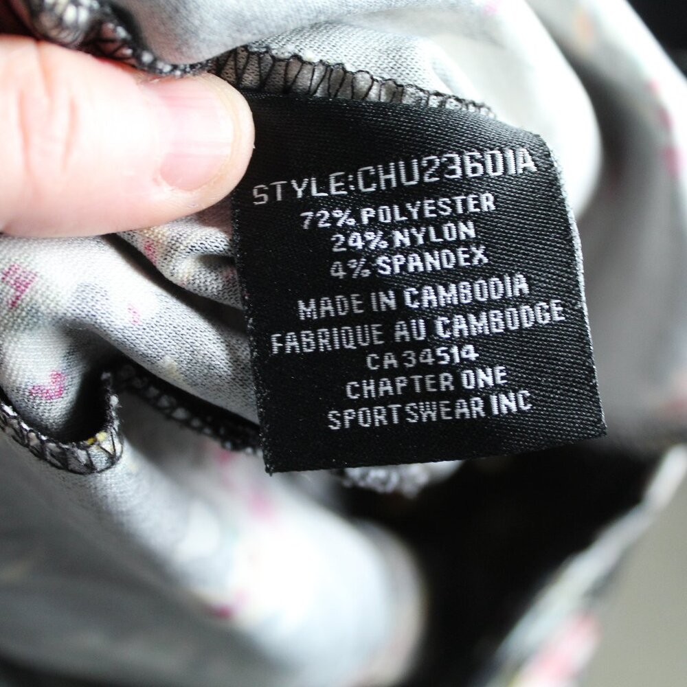 BCBGeneration Size S Black Floral Print Blouse - Picture 3 of 9